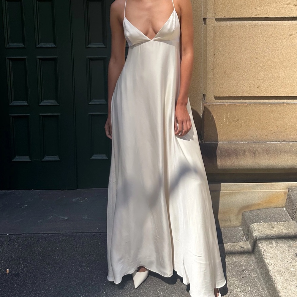 Meshki Cream Maxi Dress